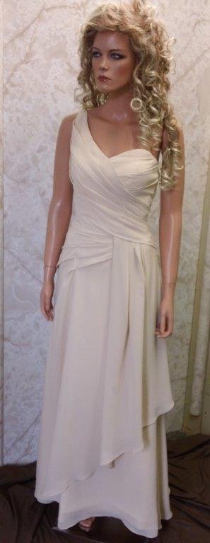 One shoulder chiffon bridesmaid dresses